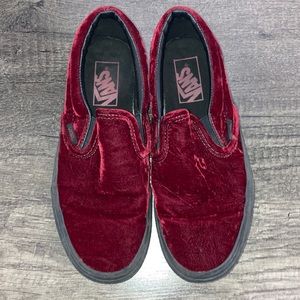 Vans | Shoes | Red Velvet Vans | Poshmark